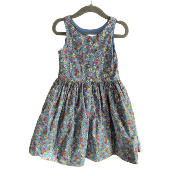 Polo Ralph Lauren Other - Polo Ralph Lauren Blue Floral Kids Dress Size 3T